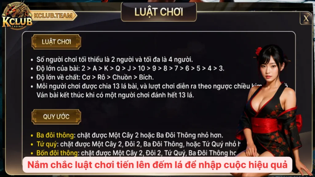 Chiến Thuật Tiến Lên Đếm Lá – Ăn Tiền Đậm Dù Bài Nhỏ 2 Nắm chắc luật chơi tiến lên đếm lá để nhập cuộc hiệu quả