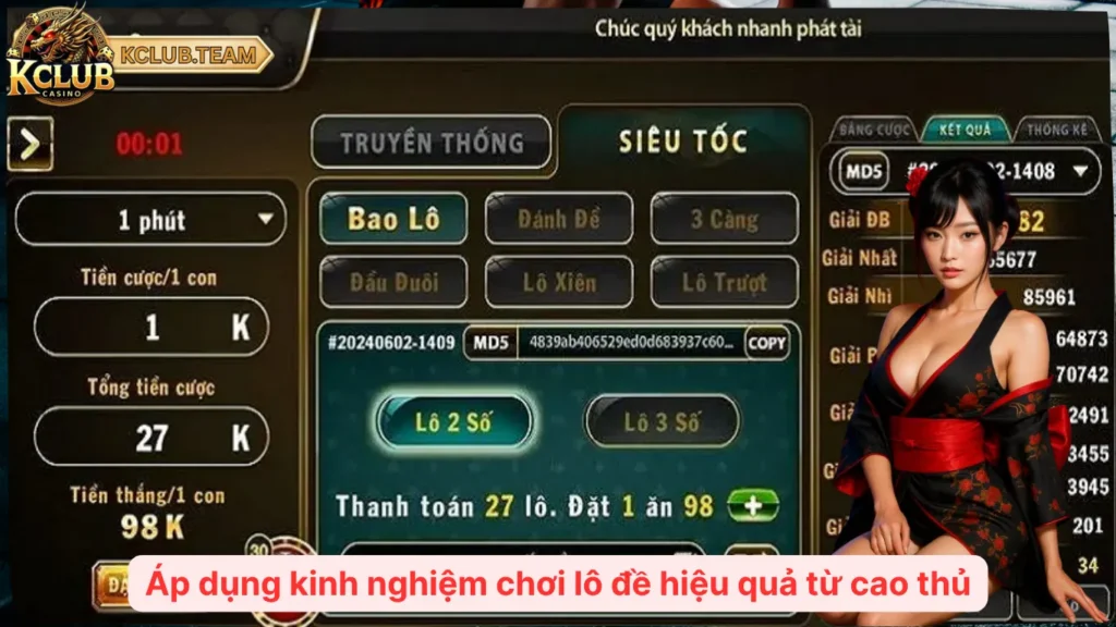 Áp dụng kinh nghiệm chơi lô đề hiệu quả từ cao thủ